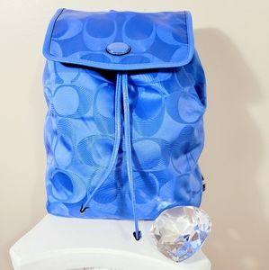 SOLD *New* COACH baby blue backpack